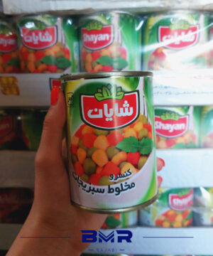 کنسرو مخلوط سبزیجات 350 گرمی شایان