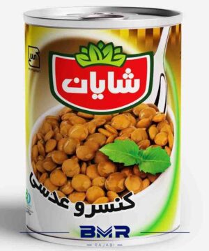 کنسرو عدسی ۳۵۰ گرمی شایان