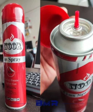 گاز فندک پرکن نور ۳۰۰ میلی